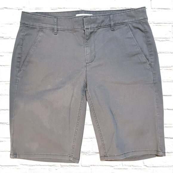 LOFT Shorts Dark Khaki Shorts Size 4 - Picture 1 of 3